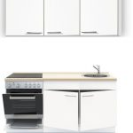 3-in-1 Keukenblok 180 x 60 cm incl. oven + kookplaat + spoelbak en wandkasten RAI-289