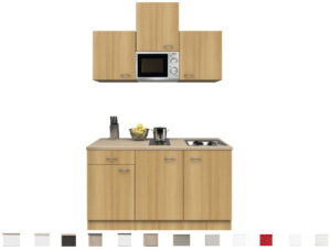 Kitchenette Nano beukenhoutdecor 150 cm incl. Inbouwapparatuur HRG-0429