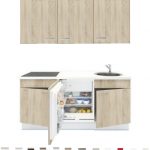 3-in-1 Keukenblok 180 x 60 cm incl. kookplaat + koelkast + spoelbak RAI-301