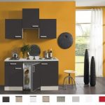 Kitchenette Faro Antraciet 150cm Incl. Inbouwapparatuur HRG-5399