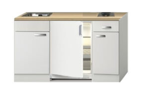 Kitchenette Wit hoogglans 120 CM incl. koelkast HRG-1324 - Afbeelding 2