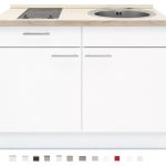 Keukenblok 120 cm x 60 cm Incl. kookplaat + spoelbak RAI-499