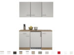 Kitchenette sonoma oak 150 cm Incl Inbouwapparatuur HRG-3399