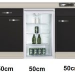 keukenblok 150cm Faro met glazen koelkast RAI-4442