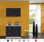 Keukenblok Faro Antraciet met onderkast 3 x laden en bovenkast 100 x 60 cm OPTI-0103