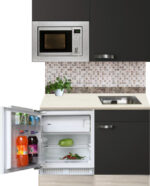 Keukenblok 120cm Antraciet incl koelkast en magnetron RAI-591 - Afbeelding 3