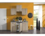 Kitchenette Naepel licht eiken 150cm Incl. Inbouwapparatuur HRG-0398