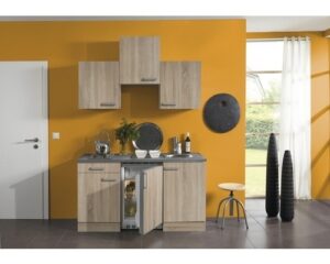 Kitchenette Naepel licht eiken 150cm Incl. Inbouwapparatuur HRG-0398