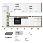 Rechte keuken 330cm incl inbouw apparatuur RAI-745