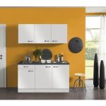 Kitchenette Lagos wit Hoogglans 150 cm incl. e-kookplaat HRG-0389
