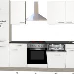 Rechte keuken Torger 270 cm semi-glanzend wit incl. Ingebouwde apparaten en vaatwasser RAI-946