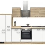 Keuken Samoa Wit - Sonoma oak 300 cm incl. Inbouwapparatuur HRG-01149