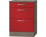Kabinet Imola signaal rood satijn (BxHxD) 60,0x84,8x60,0 cm HRG-197