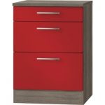 Kabinet Imola signaal rood satijn (BxHxD) 60,0x84,8x60,0 cm HRG-197