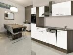 Keuken 280 cm incl oven, kookplaat, vaatwasser, afzuigkap, koelkast en spoelbak HUS-1368