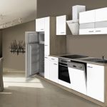 Keuken hoogglans wit 310cm incl. Inbouwapparatuur HUS-1428