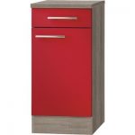 Kabinet Imola signaal rood satijn (BxHxD) 40,0x84,8x60,0 cm HRG-85