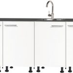 Rechte keuken 240cm op stelpoten zonder apparatuur RAI-2299