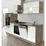 Keuken 280 cm incl oven, elektrische kookplaat, vaatwasser, hood, koelkast en spoelbak HUS-1168