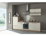 Keuken Bilbao 270 cm Semi-gloss creme Incl. Inbouwapparatuur OPTI-1099