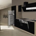 Keuken hoogglans zwart 310cm incl. Inbouwapparatuur HUS-1429