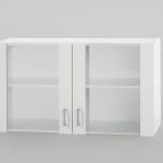 Bovenkast Wit met glas 100cm x 32 cm OPTI-36